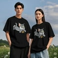thumbnail image 5 of Tom And Jerry T-Shirt For Men Women, Unisex Cotton Crew Neck Tee Shirts, Novelty Short Sleeve Tops, 5 of 7