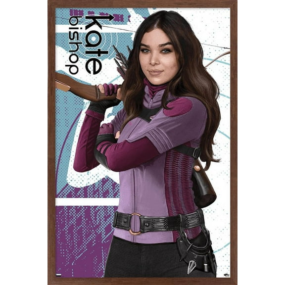 Marvel Hawkeye - Kate Bishop Wall Poster, 22.375" x 34", Framed