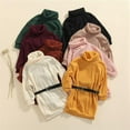 thumbnail image 3 of Col Roulé Tricoté Manches Longues avec Ceinture pour Petites Filles, 2-7 Ans, 3 of 14