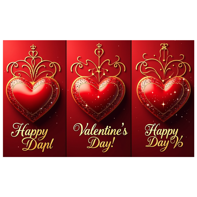Valentine's Day Backdrop Banner with Romantic Heart Design Valentine Party Supplies Background Decorations Photography Props