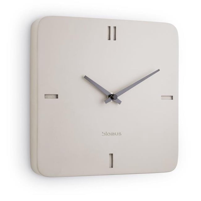 Blomus 65622 Horloge Murale Carrée en Pierre Sans Batterie