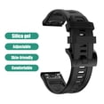 thumbnail image 2 of Correa de silicona para reloj deportivo Garmin Fenix ​​7/6 Pro/5 22 mm (negro) WDOplteas  Para estrenar, 2 of 8