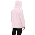thumbnail image 4 of Zimjoy Men's Soft Shell Jacket Water Resistant Lightweight Hooded Rain Coat Athletic Big and Tall Full Zip Jackets with Zipper Pocket Golf Running Coat, Pink M, 4 of 4