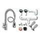 thumbnail image 3 of Fregadero Tarja Tina Doble Acero Inox 84x48 Con Kit Premium, 3 of 3
