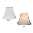 thumbnail image 3 of Royal Designs Flare Bottom Outside Square Bell Lamp Shade, White, 8" x 14" x 11", 3 of 8