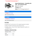 thumbnail image 2 of Splash Shield Retainer - Compatible with 2007 - 2014 Chevrolet Tahoe - Dorman, 2 of 2
