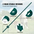 thumbnail image 4 of VEVOR 5 Feet Fence Post, 10 Pack U-Channel Heavy Duty Metal Fence Posts, Sturdy Steel Fence Stakes for Garden Yard, Lawn, Farms and Outdoor Wire Fencing, Green, 4 of 9