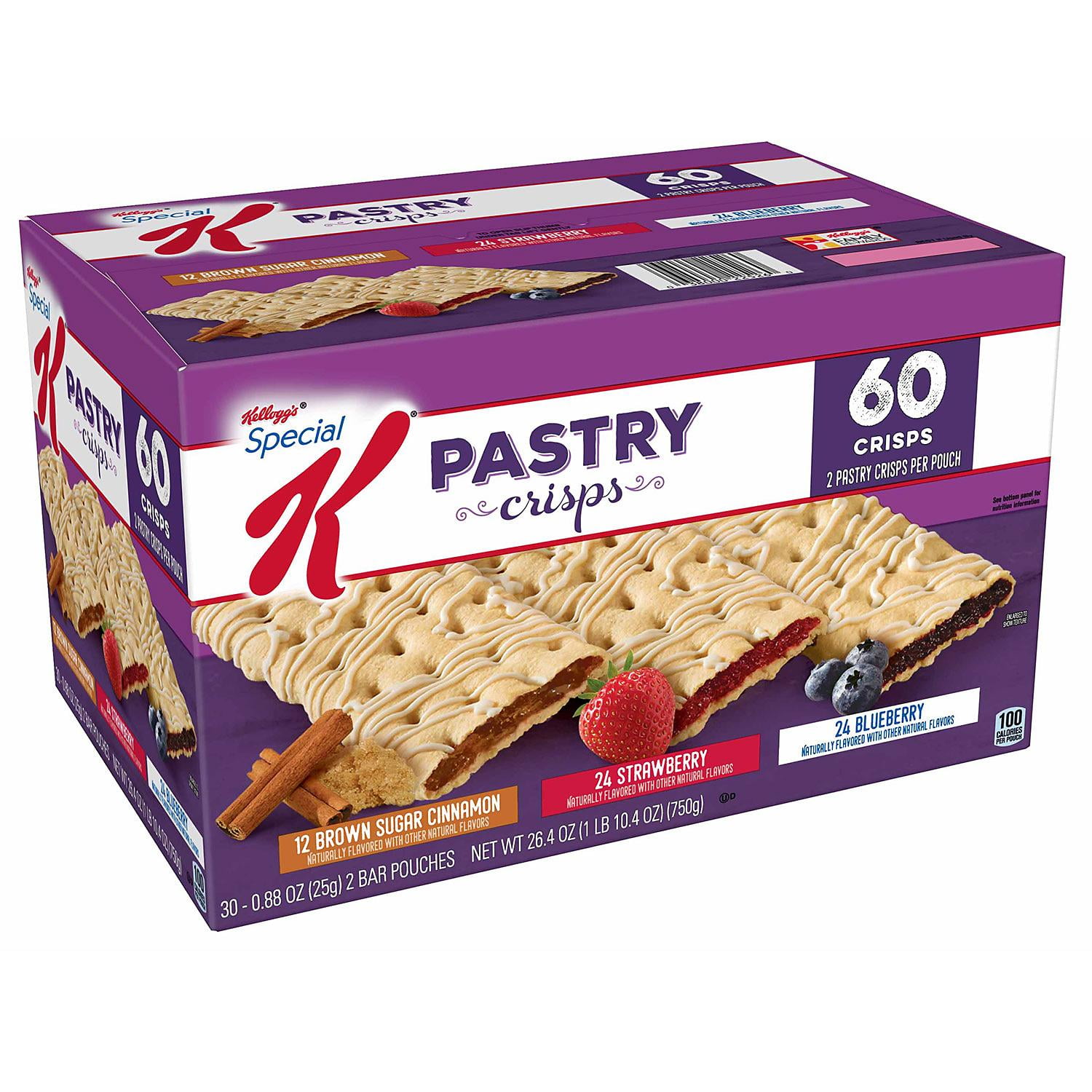 Kellogg's Special K Pastry Crisps, Variety Pack (60 Count)