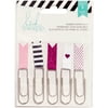 Heidi Swapp Flags - Paper clips - pink - pack of 5