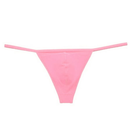 Sexy Lingerie For Women Open Back Mens Underpants Low Waist Briefs G-String Thong Underwear Pink Women s Intimates XXXL