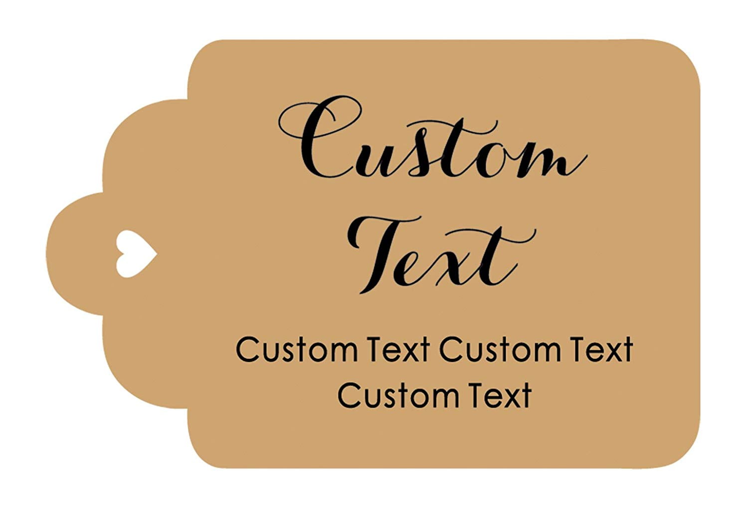 100 PCS Personalized Paper Hang Tags Made Any Text Custom Tags Wedding