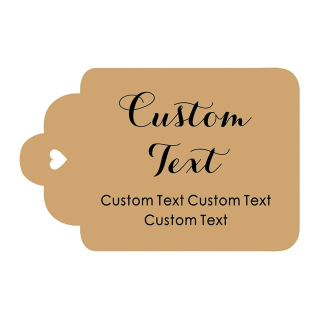 100 PCS Personalized Paper Hang Tags Made Any Text Custom Tags Wedding Favor Gifts