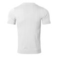 thumbnail image 5 of JTieacloth Mens Collar Shirt Men's Summer Fashion Casual Short Sleeved Tops Solid Color Cardigan Tight Shirt Men's Clothing White L, 5 of 6