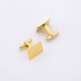thumbnail image 3 of Gemelos rectangulares dorados brillantes para hombre – Gemelos de lujo para hombre con estilo elegante y excelente regalo – Seguro para pieles sensibles – Adecuado para todas las ocasiones, Oro Zefei Wu 9024735068204, 3 of 5
