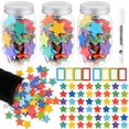 thumbnail image 1 of Jarrón de recompensas Roowest Star para niños con 3 tarros para monedas y 200 estrellas, 1 of 7