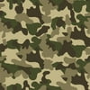 Springs Creative Fleece Camo Brown Fabric