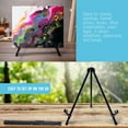 thumbnail image 5 of U.S. Art Supply 14" High Exhibitor Steel Tabletop Instant Display Easel - Portable Tripod Stand Paintings Pictures Signs, 5 of 6