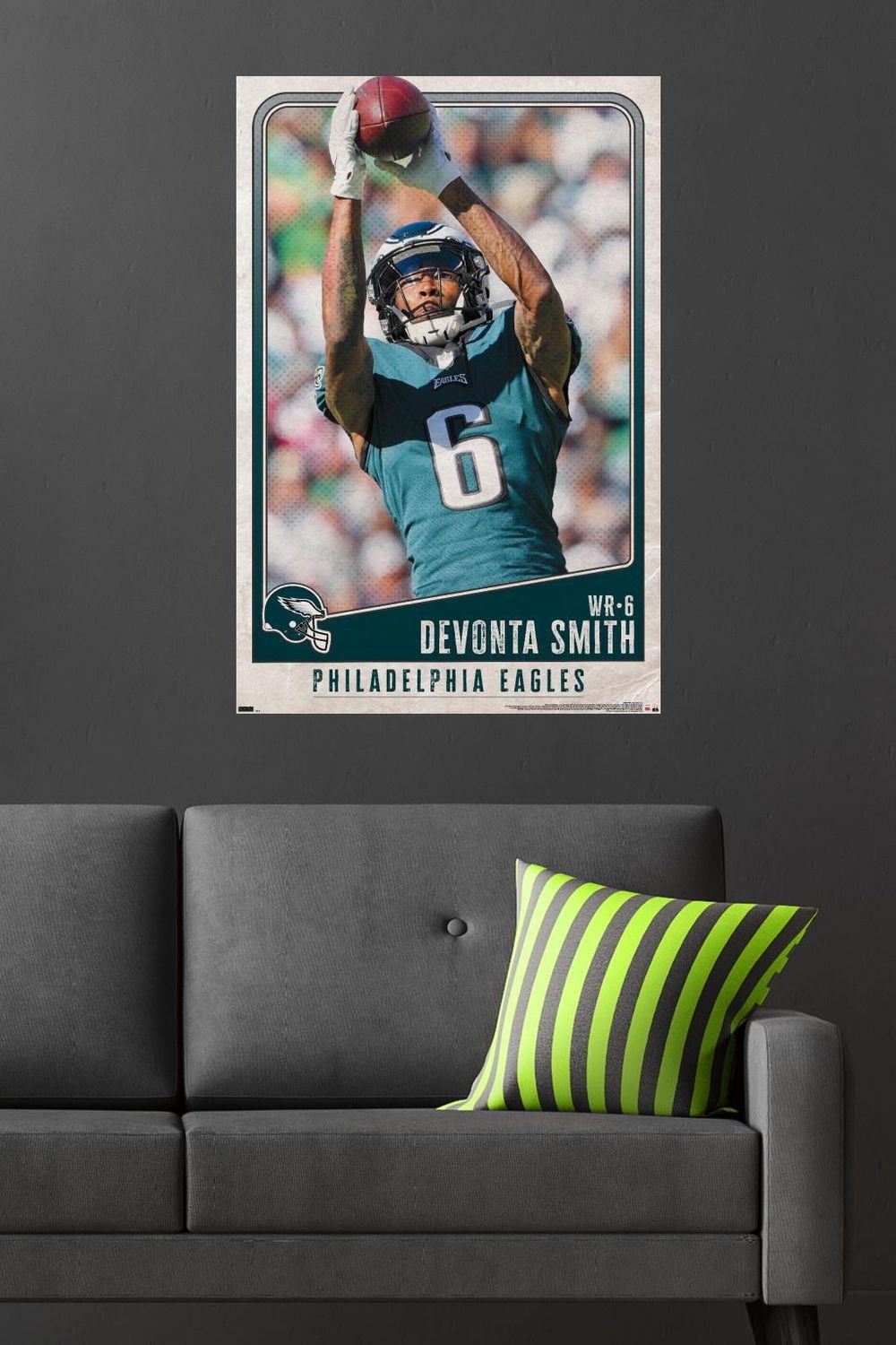 NFL Philadelphia Eagles - DeVonta Smith 22 Wall Poster, 22.375" x 34"