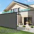 thumbnail image 2 of NAWAY 4'X27' Custom Size Privacy Screen Fence Heavy Duty Fencing Mesh Shade Net Cover for Wall Garden Yard Backyard Dark Grey (We Make Customized), 2 of 7