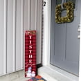 thumbnail image 5 of LifeSong Milestones "Tis The Season" Snowman Sign Red Wood Christmas Porch Decor, 5 of 7