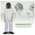 thumbnail image 2 of Traje de apicultura Equipo de protección profesional contra abejas con guantes largos y capucha de velo para apicultor - Blanco (XXL), 2 of 4