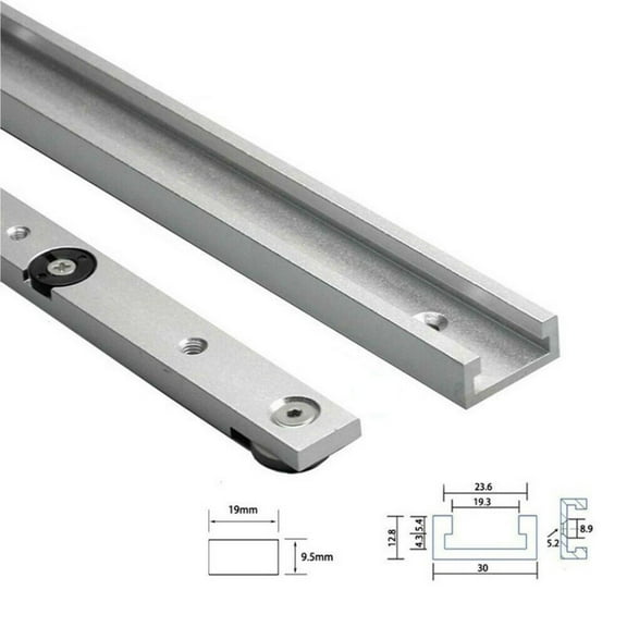 Aluminium Alloy T-Tracks Slot Miter Track /Miter Bar Slider Table Saw Miter Gauge Rod Woodworking Tools Workbench Jig Fixture 300Mm Miter Bar 300Mm T-Track Fangkenuo