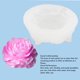 thumbnail image 3 of Modelo De Fondant De Peonía, Modelo De Vela De Peonía 3D Exquisito Diseño Floral Flexible Fácil De Usar Seguro Para Decoraciones De Pasteles, 3 of 7