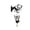 A, variant on HHJZPR Halloween Metal Dead Tree Branch Hanging Bell Decor, 7.87in No Drill Acrylic Ghost Black Cat Silhouette Wind Chime Ornament, Gothic Front Door Wall Hanging Decor