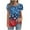 Multicolor-4, variant on VerPetridure American Flag Shirts for Women 4th of July Tops USA Print T Shirt Casual Short Sleeve American Proud T-Shirt Tops