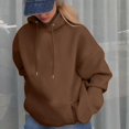 thumbnail image 4 of WZXFASHION Veste à Imprimé Lettre pour Femmes Manches Longues Automne Hiver Chandail à Capuchon Oversize Chandail à Capuchon 50 % de Réduction Liquidation Sweat à Capuche à Fermeture à Glissière, 4 of 8