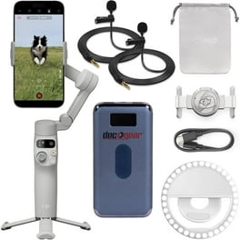 DJI Osmo Mobile 7 Stabilisateur 3 Axes Pour Smartphone - Trépied Intégré, ActiveTrack 7.0, 10h Autonomie - Avec Sac En Cuir PU