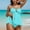 Light Blue, variant on Women's Swimwear Two Piece Plus Size Solid Color Fashion Sexy No Buckle Adjustable Backless Bikinis Sets