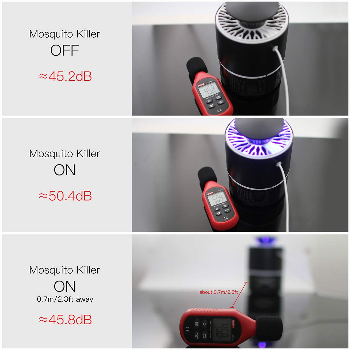 Mosquito Trap, Indoor USB Powered Bug Zapper Fly Trapper Electric Insect Catcher with Smart Sensor for Fruit Fly, Mosquito