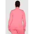 thumbnail image 4 of Women's Plus Size Long Sleeve Mock Neck Yoga Jacket with Thumb Holes, 4 of 4