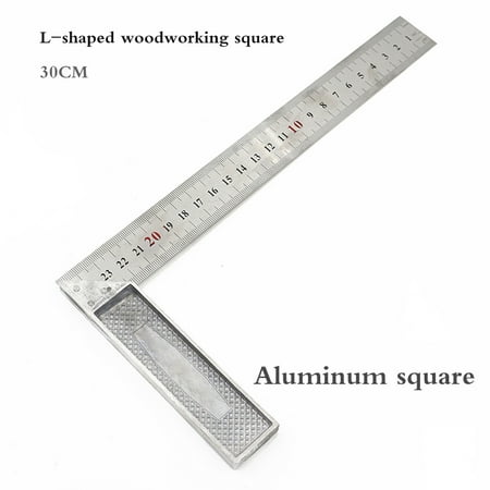 

2020 90 Degree Try Square 30cm/1mm Engineers Wood Measuring Tool Right Angle Ruler