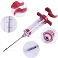 thumbnail image 1 of Meat Injector, Plastic BBQ Marinade Injector Kit, Turkey Injector Syringe (1 Stainless Steel Meat Needle ) for Turkey Smoked BBQ Grill 30ML, 1 of 9