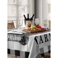 thumbnail image 6 of Farmhouse Cabin Table Cloth, Country Vintage House Wood Grain Pliad Waterproof Tablecloth for Rectangle Tables, Reusable Washable Fabric Table Cover for Restaurant Kitchen Dining Tables 60"x84", 6 of 6