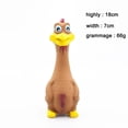 thumbnail image 3 of Pollo de goma gritando cachorro chillón masticar apretón divertido juguete para regalo - Negro 18x7cm El 17x6cm Sunnimix Pollo chirriante, 3 of 7