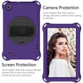 thumbnail image 3 of Allytech Fire 7 Case 2019 9th Generation, Fire 7 Case for Kids, Rugged Protection Kickstand Shockproof Shoulder Strap Kids Friendly EVA Silicone Cover for Amazon Fire 9 2019/2017/2105, Purple/Black, 3 of 6