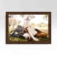 thumbnail image 4 of 19x25 Walnut Brown Veneer Real Wood Picture Frame Width 1.25 inches | Interior Frame Depth 0.5, 4 of 8