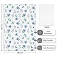 thumbnail image 2 of 2 Pcs Pioneer Flower Floral Print Pattern Kitchen Towels, Funny Microfiber Dish Towel Set, 18" X 26" Tea Towels, 2 of 6
