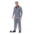 thumbnail image 3 of Men's Plus Size Deluxe Button Down Jailbird Costume, 3 of 4