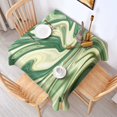thumbnail image 2 of Square Tablecloth, Waterproof Polyester Table Cover, Wrinkle Resistant & Washable Fabric for Dining, Kitchen, Picnic, 42x42in(107x107cm), Liquid & Marble Print, 2 of 6