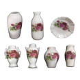thumbnail image 2 of 7 piezas de en miniatura, jarrón de y plato, escena de jardín, accesorios para fotos Rosa Zulema jarrón de casa de muñecas, 2 of 8