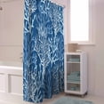 thumbnail image 6 of Shower Curtains Ocean Seaweed Coral Bath Curtain Marine Life Blue Waterproof Bathroom Shower Curtain Set with Hooks Decoration 72 x 84 Inches, 6 of 7