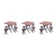 thumbnail image 2 of Tholdsy 1/12 Miniature Room Furniture Kit Chair Foldable Table Plastic Set Type1 NO1, 2 of 6