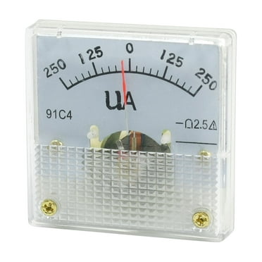 Unique Bargains DC 0-250uA Class 2.5 Current Testing Panel Meter Ammeter Gauge Amperemeter