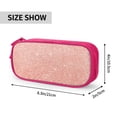 thumbnail image 4 of Vsdgher Rose Gold Glitter Print Large Capacity Pencil Case Pouch with Zipper, Portable Aesthetic Big Capacity Pencil Cases Pen Office Travel Stationery Bag, 4 of 8