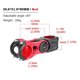 thumbnail image 4 of Soidarity Vástago del manillar de la bicicleta, horquilla delantera, aleación de aluminio de 31,8 MM, extensor de bicicleta ajustable de 85 grados, Ciclismo Rojo 28.6 mm 90 mm Soidarity OD021782-04, 4 of 6