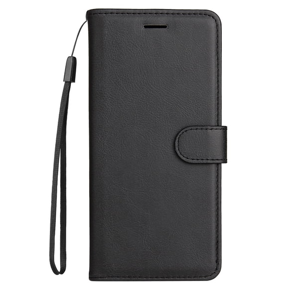 Compatible with Sony Xperia 10 III Case Premium Leather Cover with Cash Card Slots Soft TPU Back Cover Magnetic Flip Leather Wallet Case - Black